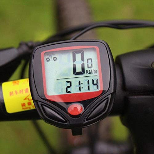 Bicycle Speedometer Bike Odometer Wireless Bike Computerwaterproof Bicycle Computer with LCD Digital Display Bike Odometer Speedometer Cycling Wired Stopwatch Riding Accessories Tool