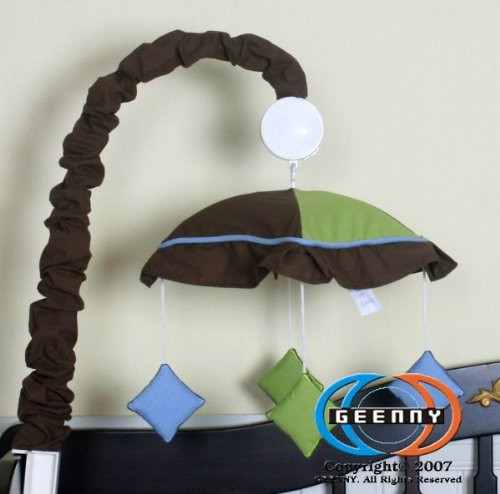 GEENNY Musical Mobile Boutique Blue/Brown Diamond