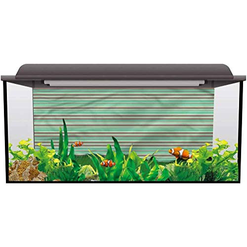 ScottDecor Aquarium Wallpaper Background RetroStripes Thick and Thin Lines Decals Sticker L24 X H12 Inch ScottDecor Aquarium Wallpaper Background RetroStripes Thick and Thin Lines Decals Sticker L24 X H12 Inch