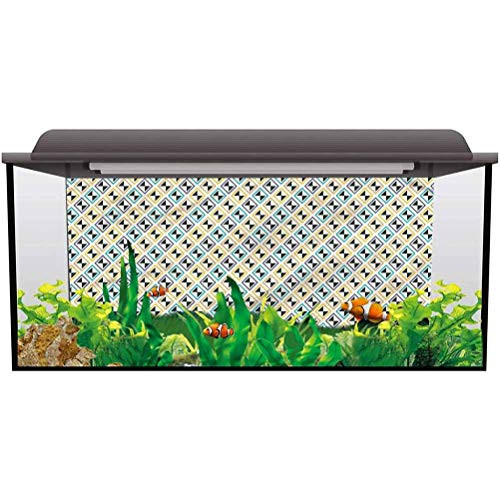 ScottDecor PVC Aquarium Background GeometricFunky Diamond Line Decals Sticker L24 X H12 Inch ScottDecor PVC Aquarium Background GeometricFunky Diamond Line Decals Sticker L24 X H12 Inch