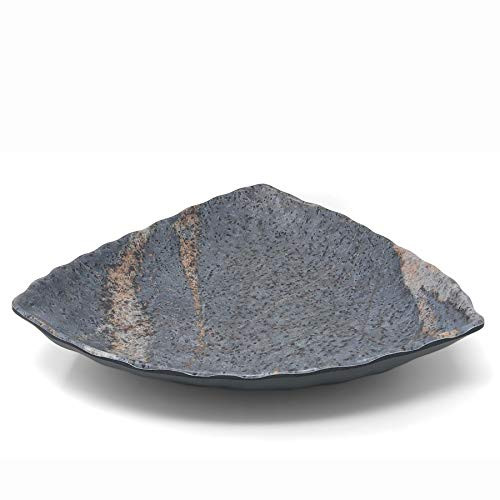 Merritt Limestone Print 12-inch Triangle Melamine Serving Bowl 