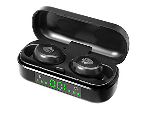 Nomber Bluetooth Earphones Wireless Headphones Stereo Sport Headset Fingerprint Touch LED Digital Display Call Earbuds -V8 Black Tounch- Nomber Bluetooth Earphones Wireless Headphones Stereo Sport Headset Fingerprint Touch LED Digital Display Call Earbuds -V8 Black Tounch-