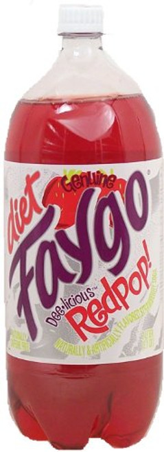 Faygo Redpop diet strawberry flavor soda 2-liter plastic bottle Faygo Redpop diet strawberry flavor soda 2-liter plastic bottle