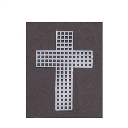 Darice 10-Piece Cross Shape Plastic Canvas, 3-Inch, Clear Darice 10-Piece Cross Shape Plastic Canvas, 3-Inch, Clear