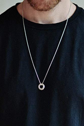 Karma necklace for men mens necklace 