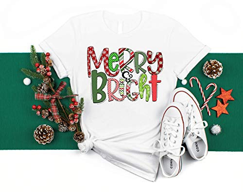 Merry And Bright Shirt Womens Christmas Shirt Merry and Bright Tshirt Womens Holiday Shirt Christmas Tee Merry And Bright Shirt Womens Christmas Shirt Merry and Bright Tshirt Womens Holiday Shirt Christmas Tee