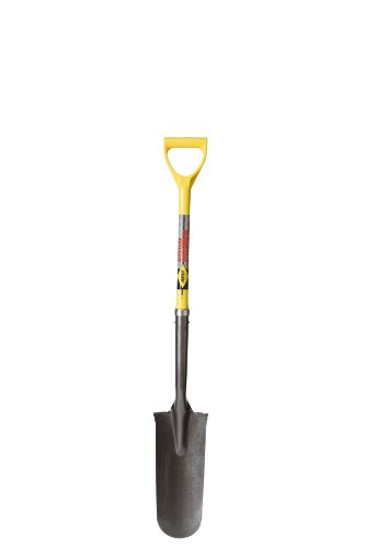 Nupla SS16D-E Ergo Power Sharp Shooters Drain Spade, 16" Hollow Back Blade, D Grip, 16 Gauge, 27" Handle