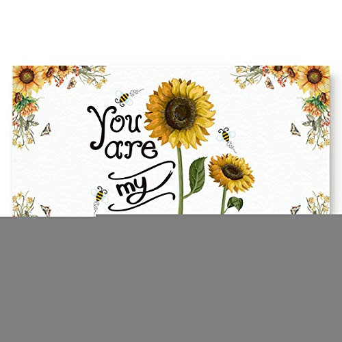 Doormats Entrance Rugs You are My Sunshine Sunflower Entryway Door Mats Yellow White Floor Mats Apartment Office Front Door 23.6 x 15.7 inches Doormats Entrance Rugs You are My Sunshine Sunflower Entryway Door Mats Yellow White Floor Mats Apartment Office Front Door 23.6 x 15.7 inches