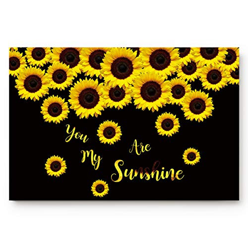 Doormats Entrance Rugs Farm Sunflower Blossom Yellow Black Entryway Door Mats Floor Mats Apartment Office Front Door 23.6 x 15.7 inches Doormats Entrance Rugs Farm Sunflower Blossom Yellow Black Entryway Door Mats Floor Mats Apartment Office Front Door 23.6 x 15.7 inches