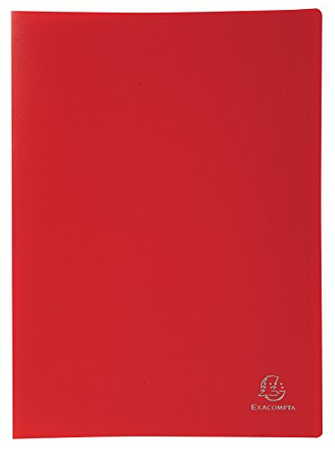 Exacompta Soft PP Display Book A4 20 Pockets - Red