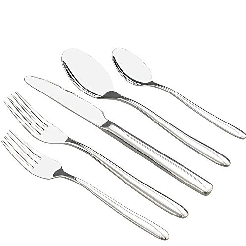 Anbers 60-Piece Stainless Steel Flatware Sets, Service for 12