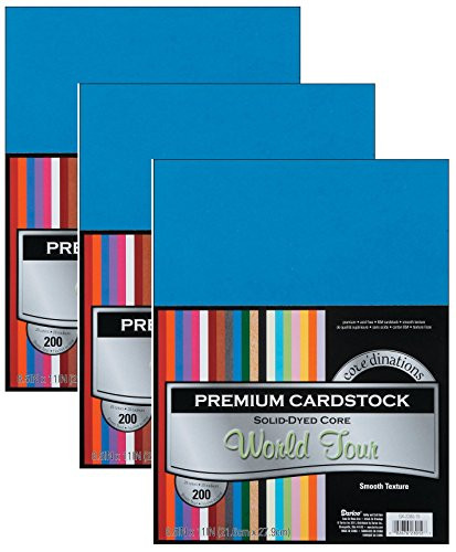 3-Pack - Darice Coredinations Value Pack Cardstock, 8.5 by 11-Inch, 200-sheets each