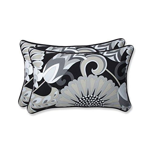 Sophia Graphite Rectangular Throw Pillow (Set of 2)