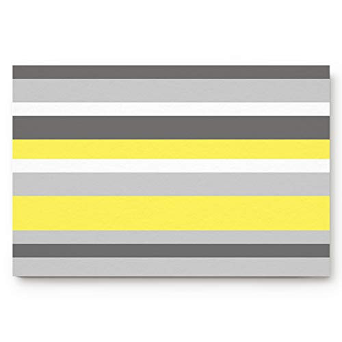 Doormats Entrance Rugs Geometry Stripes Gray Yellow Entryway Door Mats Floor Mats Apartment Office Front Door 23.6 x 15.7 inches Doormats Entrance Rugs Geometry Stripes Gray Yellow Entryway Door Mats Floor Mats Apartment Office Front Door 23.6 x 15.7 inches