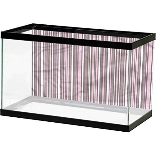 ScottDecor Geometric Aquarium Wallpaper Background Vertical Line Art PVC Adhesive L24 X H16 Inch