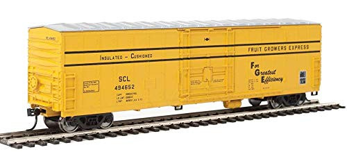 50 FGE Insulated BOXCAR - Ready to Run - Seaboard Coast LINE 494652 -FGE Scheme Yellow Black Stripes-