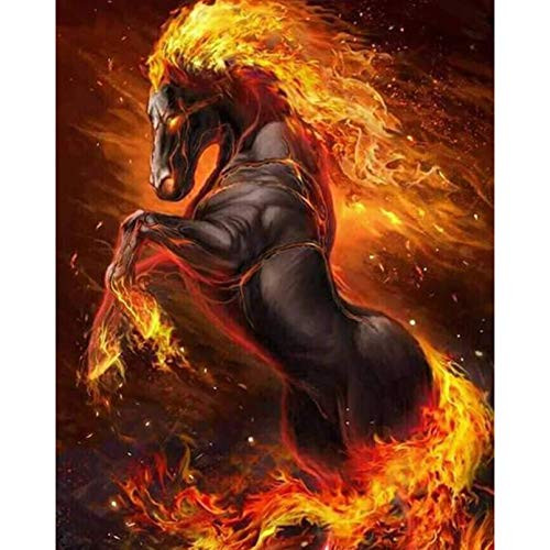 LBGMN 5D DIY Diamond Painting New Square Stones Wild Horse Diamond Embroidery Animal Diamond Mosaic Full Display Home Decor-40x50cm-15.7x19.7inch-