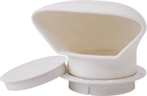 3 PVC Lowprofile Cowlvent Wht - Seadog Line