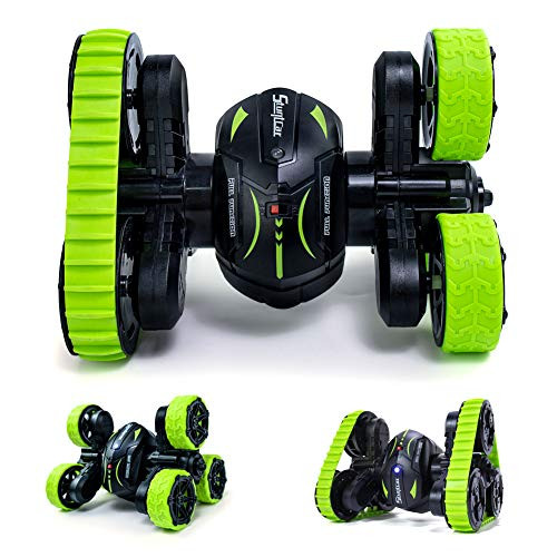 Rc Stunt Cars Remote Control Car - 360 Rotating 3 Plus3 Wheels Triangle Stunt Car High Speed Radio Control Toy Car 2.4Ghz Rc Racing Cars for Kids Boys  and  Girls 4-10