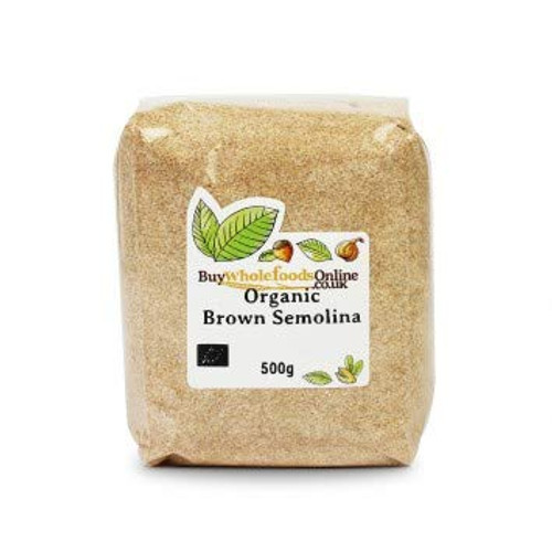 Buy Whole Foods Organic Brown Semolina -500g- Buy Whole Foods Organic Brown Semolina -500g-