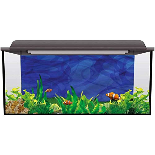 Aquarium Wallpaper Background Navy BlueCurved and Swirled Lines PVC Adhesive Decor Pape L24 X H24 Inch