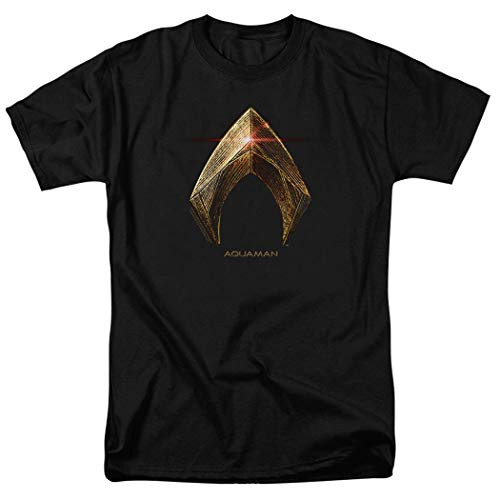 Justice League Movie Aquaman Logo DC Comics T Shirt  and  Stickers -2X-Large-