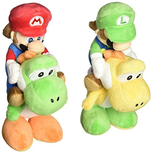 Little Buddy Super Mario Plush Doll Set of 2 - Mario Riding on Yoshi & Luigi Riding on Yoshi Little Buddy Super Mario Plush Doll Set of 2 - Mario Riding on Yoshi & Luigi Riding on Yoshi