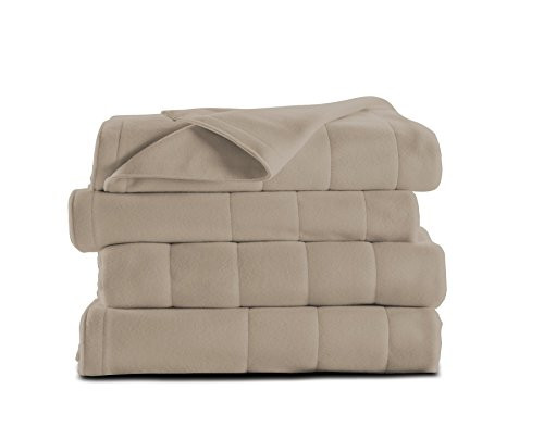 Sunbeam Microplush Heated Blanket, Twin, Mushroom, BSM9BTS-R772-16A00