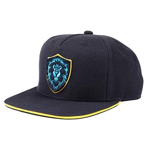JINX World of Warcraft Alliance Snap Back Baseball Hat Navy One Size 15th Anniversary Special Edition