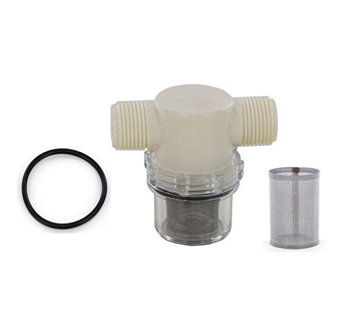 Hypro 3350-0082 Nylon Line Strainer with 1700-0064 Buna O-Ring and 3800-0046 Screen 50 Mesh -Bundle 3 Items-