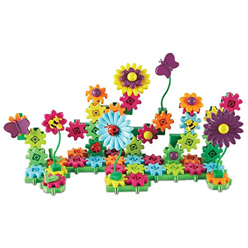 Learning Resources Gears! Gears! Gears! Build & Bloom Building Set, 116 Pieces
