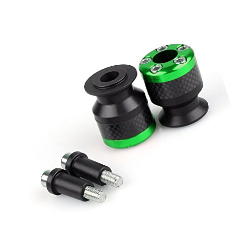 10MM Swingarm Spools Stand Screws Slider For Kawasaki ZX6R ZX10R Ninja 250 ZX12R ZX14R Z1000 -Green-