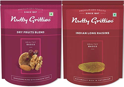 Dry Fruits Blend and Raisins Combo-200 GMS Each-