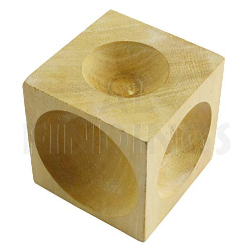 Jewellers Tools Watch Jewellers Dapping Block Wooden Wood Holes Lines Doming Forming Tool 2 inch