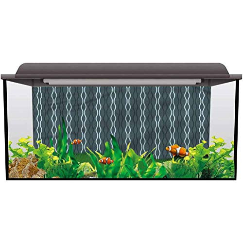 bybyhome Aquarium Background Sticker BlueUnder The Sea Wave Lines PVC Adhesive L30 X H18 Inch bybyhome Aquarium Background Sticker BlueUnder The Sea Wave Lines PVC Adhesive L30 X H18 Inch