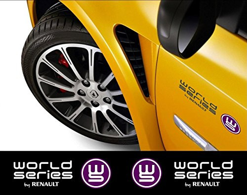 Renault World Series Decal Sport Side Decal 2pcs. Set -Black Ð White Ð Purple-