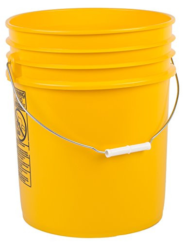 Hudson Exchange Premium 5 Gallon Bucket HDPE Yellow