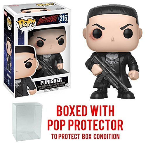Funko Pop! Marvel Daredevil TV Punisher Vinyl Figure (Bundled with Pop BOX PROTECTOR CASE)