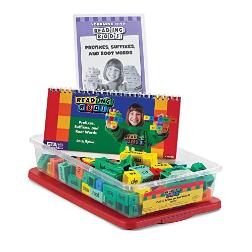 ETA hand2mind Reading Rods Prefixes, Suffixes and Root Words Individual Kit (Set of 107)