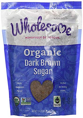 Wholesome Sweetners Organic Dark Brown Sugar -6x24 OZ-
