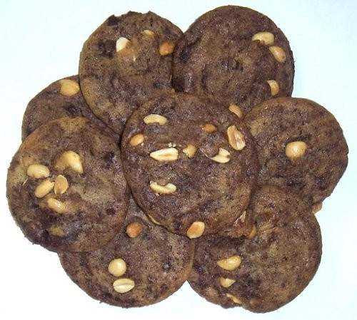 Scotts Cakes Brownie Chunk Cookies with Peanuts in a 1 Pound Plastic Deli Container