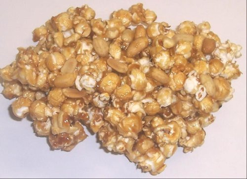 Scotts Cakes Gourmet Caramel Popcorn with Peanuts in a 1 Pound Plastic Deli Container