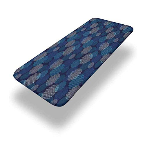 Lyzelre 6ft Abstract Elastic Edge Fitted Table CoverModern Digital Featured Polka Dots Extravagant Dotted Circles Fitted Rectangular Polyester Table Clothfor Camping Dining Outdoor Park Patio