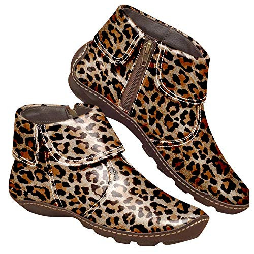 Ankle Boots for Women Low HeelGibobby Womens Perforated Cutout Chunky Block Stacked Heels Ankle Booties Boots Brown