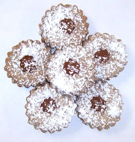 Scotts Cakes Linzer Cookies with a Twist - Orange Marmalade in a 1 Pound Plastic Deli Container