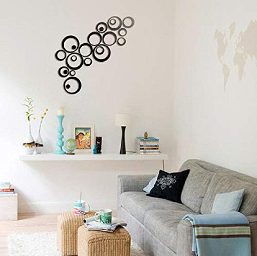 Pinellia Wall Stickers Acrylic 3D Stereo Mirror Circle Stickers Living Room Bedroom Childrens Room TV Sofa Wall self-Adhesive Wall StickersABlack_Big Pinellia Wall Stickers Acrylic 3D Stereo Mirror Circle Stickers Living Room Bedroom Childrens Room TV Sofa Wall self-Adhesive Wall StickersABlack_Big
