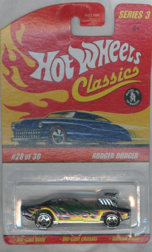 Hot Wheels Classics Series 3 2006 Black/Yellow RODGER DODGER 164 Scale
