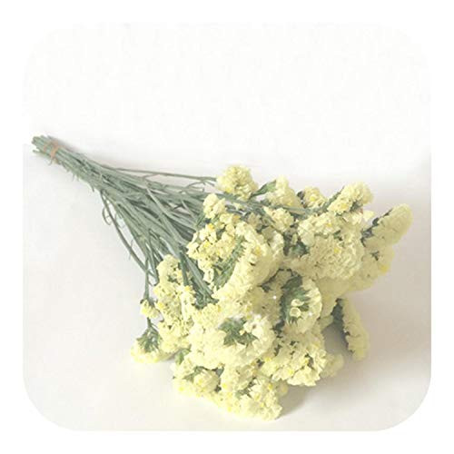 Onln Pink Color Dried Natural Flower Bouquets Myosotis Sylvatica Bouquets and Forget Me Not Bouquet-Yellow Color-