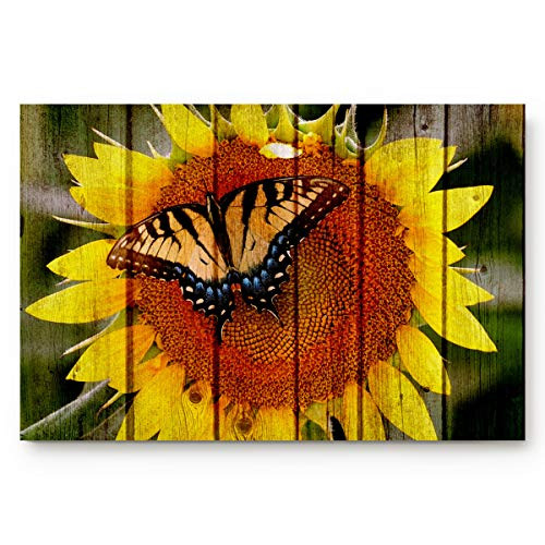 Doormats Entrance Rugs Floral Sunflower Butterfly Entryway Door Mats Yellow Floor Mats Apartment Office Front Door 23.6 x 15.7 inches Doormats Entrance Rugs Floral Sunflower Butterfly Entryway Door Mats Yellow Floor Mats Apartment Office Front Door 23.6 x 15.7 inches