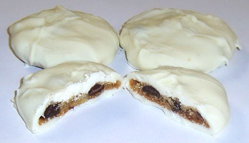 Scotts Cakes White Chocolate Covered Chocolate Chip Cookies in a 1 Pound Plastic Deli Container